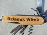 Scyzoryk z imieniem nóż wielofunkcyjny prezent na dzień dziadka grawer
