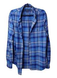 Брендовая мужская плотная рубашка в клетку polo ralph lauren