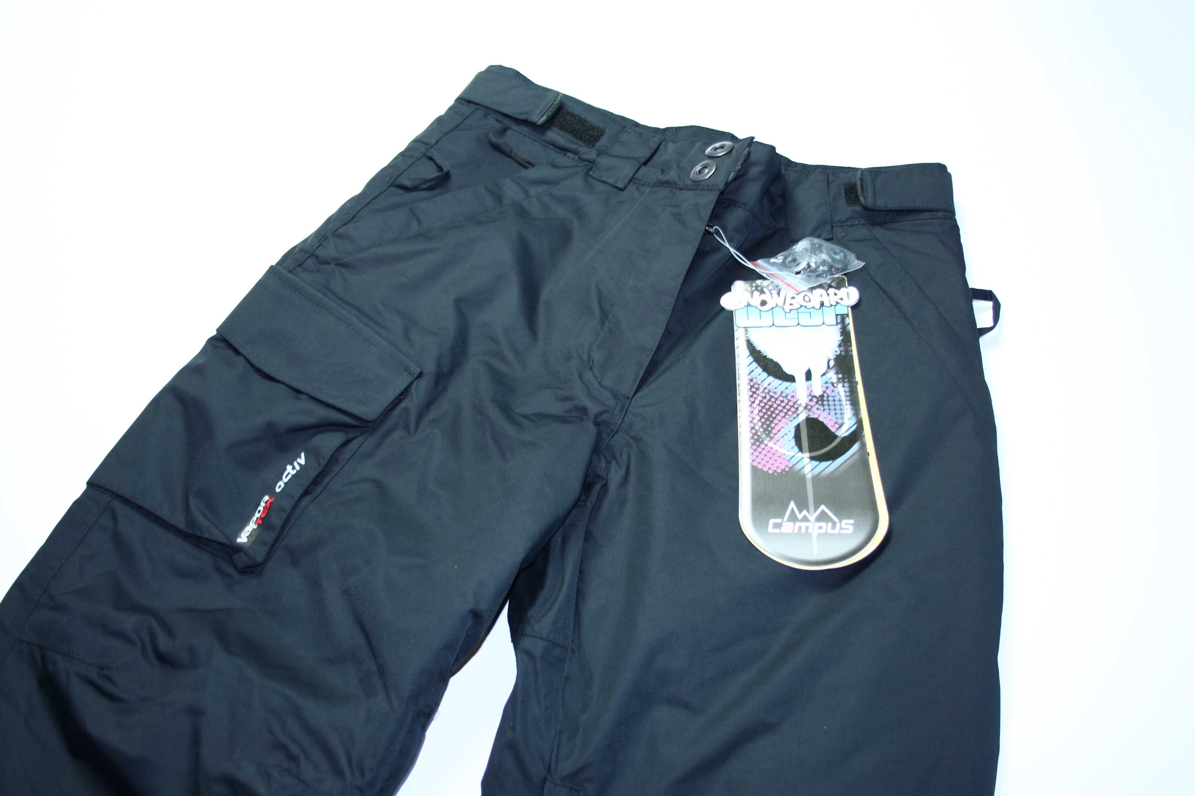 Spodnie snowboardowe damskie S/36 Campus ARLENA PTS czarne nowe