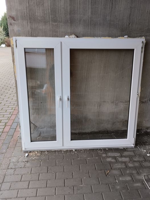 Okna plastikowe, okno, dwuszybowe, stan dobry