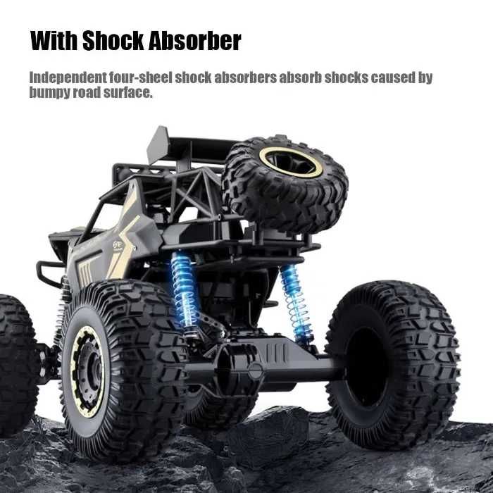 Carro telecomandado GIGANTE 1:8 50cm Buggy Jipe TT 4X4 Prenda LED NOVO