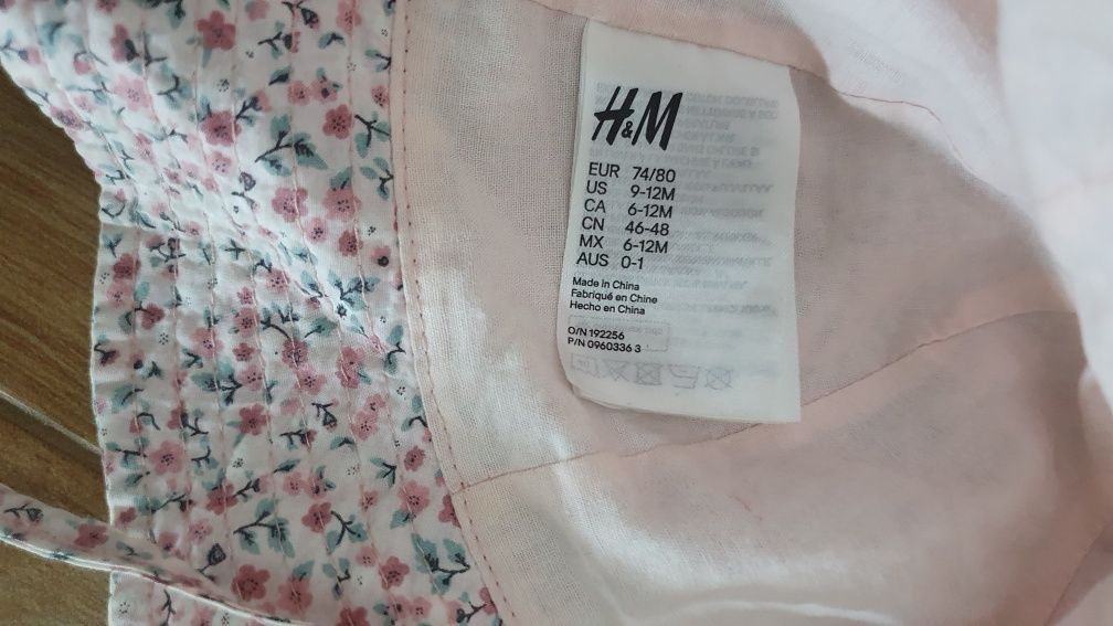 Kapelusz H&M dla dziewczynki na lato 74/80