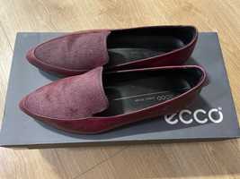 Mokasyny loafersy ecco rozm. 36 burgundowe