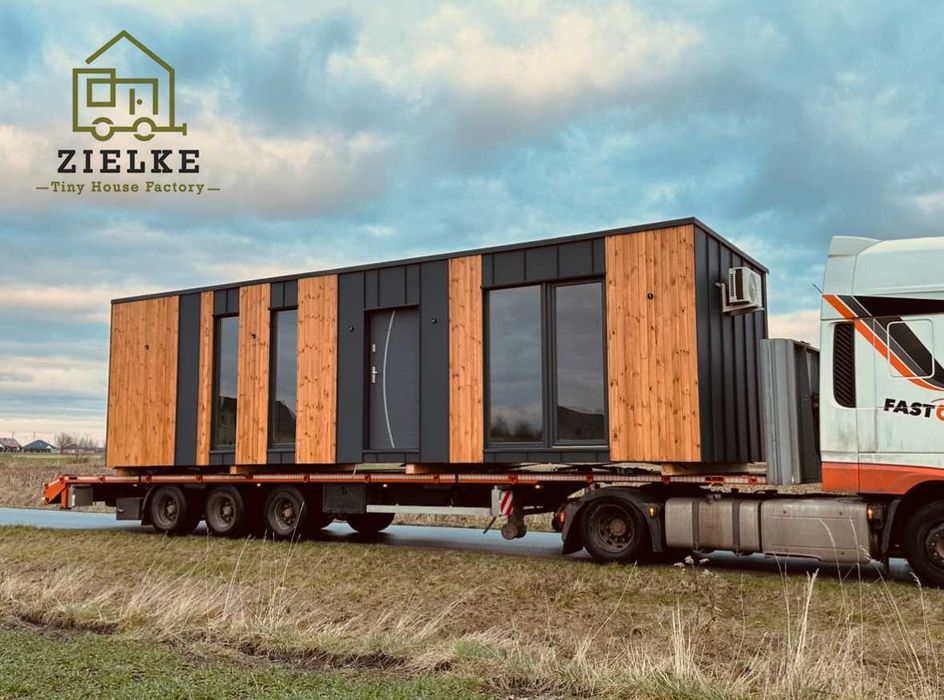 Domek Modułowy Letniskowy Mobilny Całoroczny Pawilon Biuro Tiny House