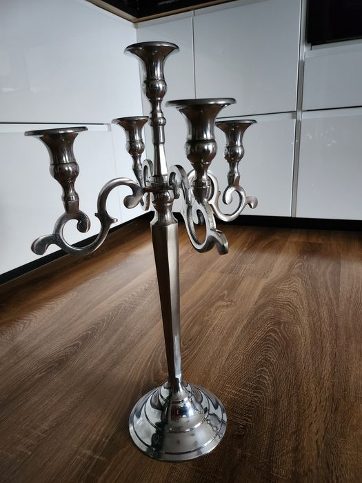 Kandelabr KATO 5 ramienny srebrny