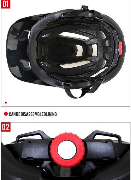 Kask szosowy Kingbike z daszkiem 56-62