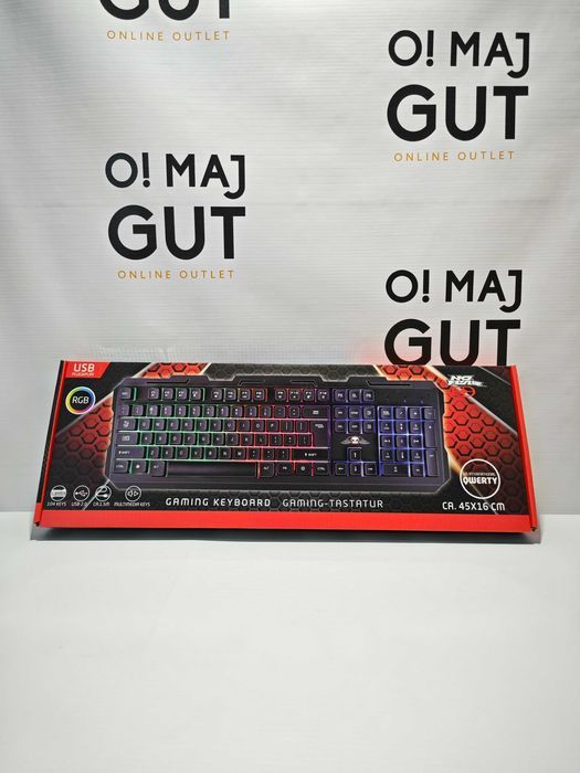 No Fear Klawiatura Gamingowa Qwerty 104 Przyciski Membranowe Rgb