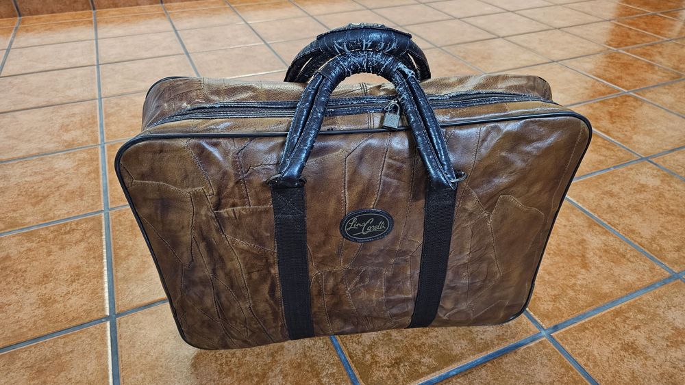 Mala de viagem em pele Lino Corelli