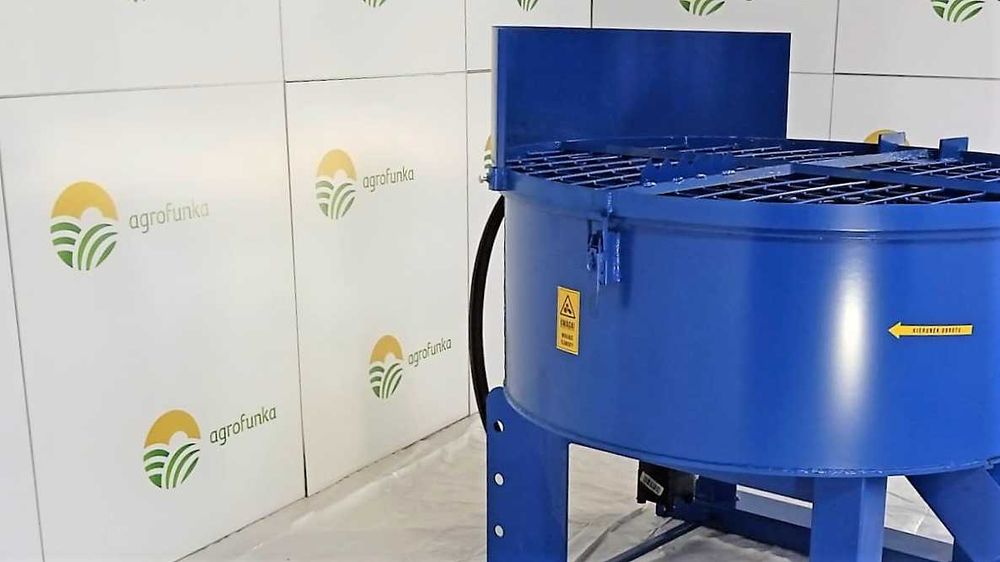 mieszalnik betoniarka 800L hydrauliczna okrągła