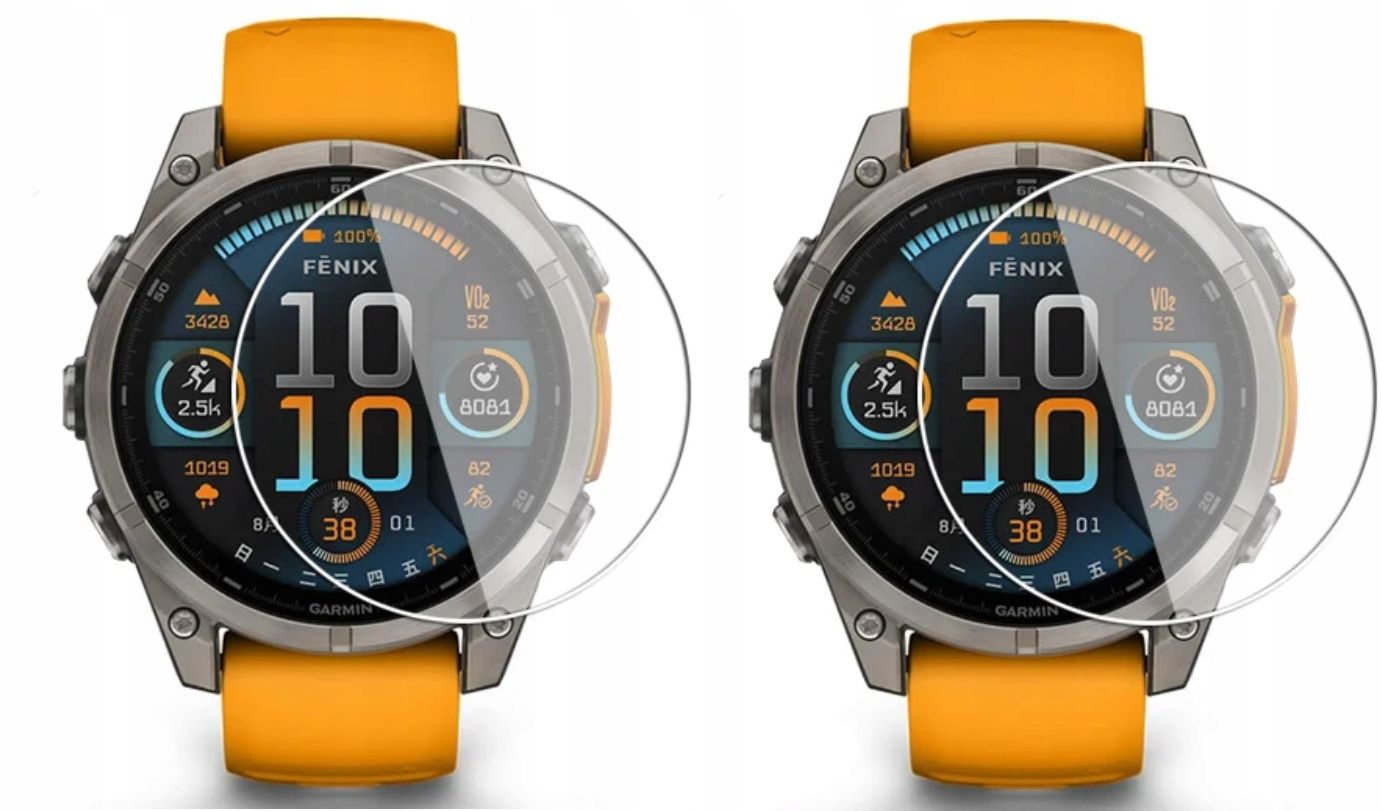 Zestaw Ochronny 2 x Szkło Hartowane Ochronne 9H do Garmin Fenix 8 51mm