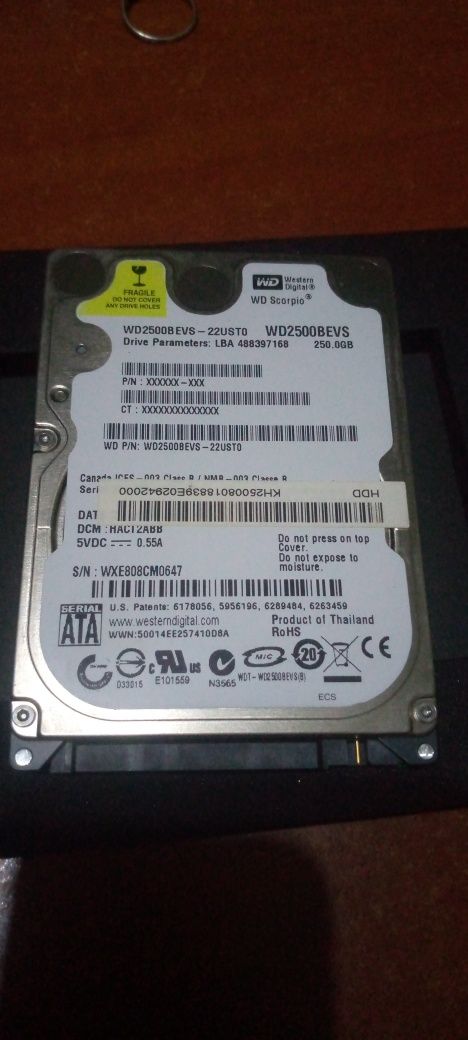 Диск HDD на 250гб