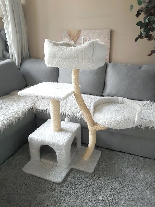 DRZEWO / DRAPAK DLA KOTA Zooplus 3x legowisko posłanie domek wysoki