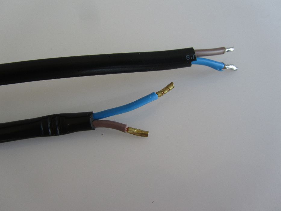 Kabel przewód elektryczny 2 x 0.75mm2 długość 1,7 m