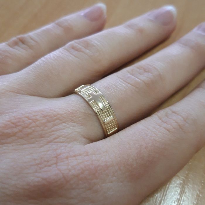 Złoty różaniec obrączka różańcowa dziesiątek złoto 585 ZRP04 r.15