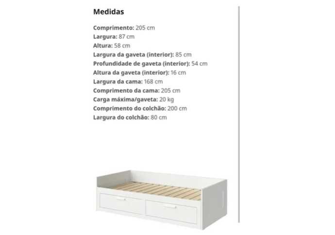 Camas Individuas   HEMNES 150eur e BRIMNES 100eur quase novas