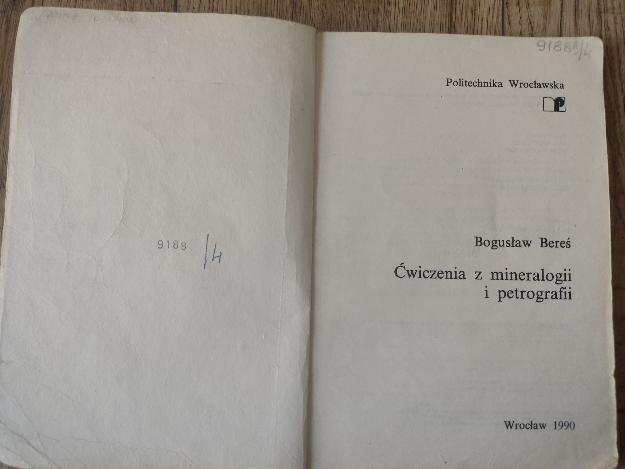 Ćwiczenia z mineralogii i petrografii Bogusław Breś