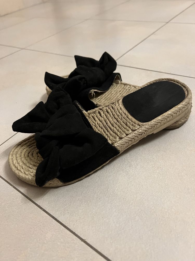 Klapki damskie espadryle. Rozmiar 37