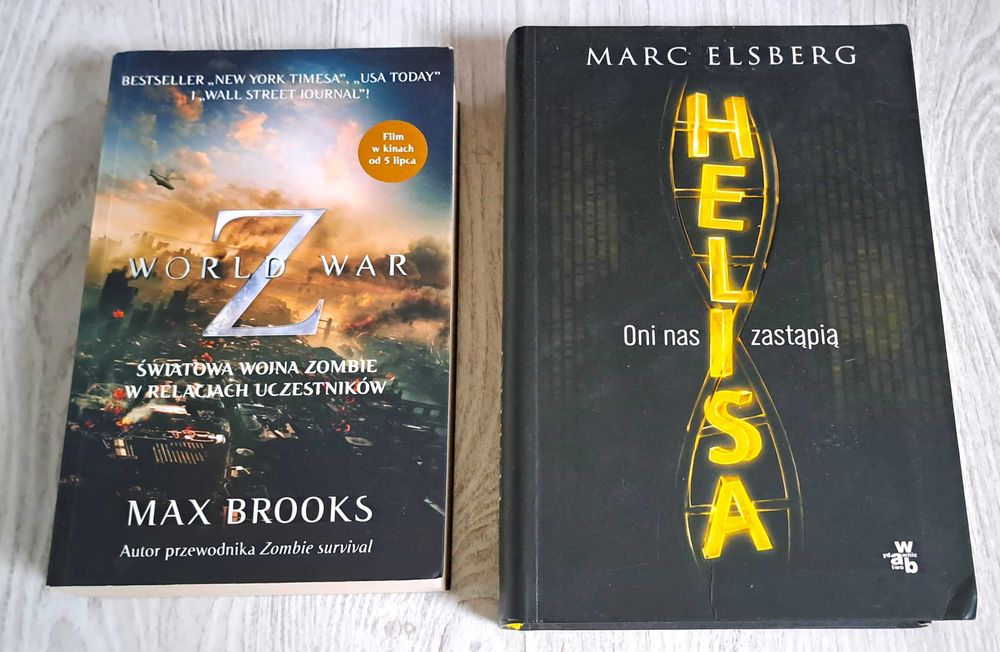 2x Max Brooks World War Z + Marc Elsberg Helisa   BDB