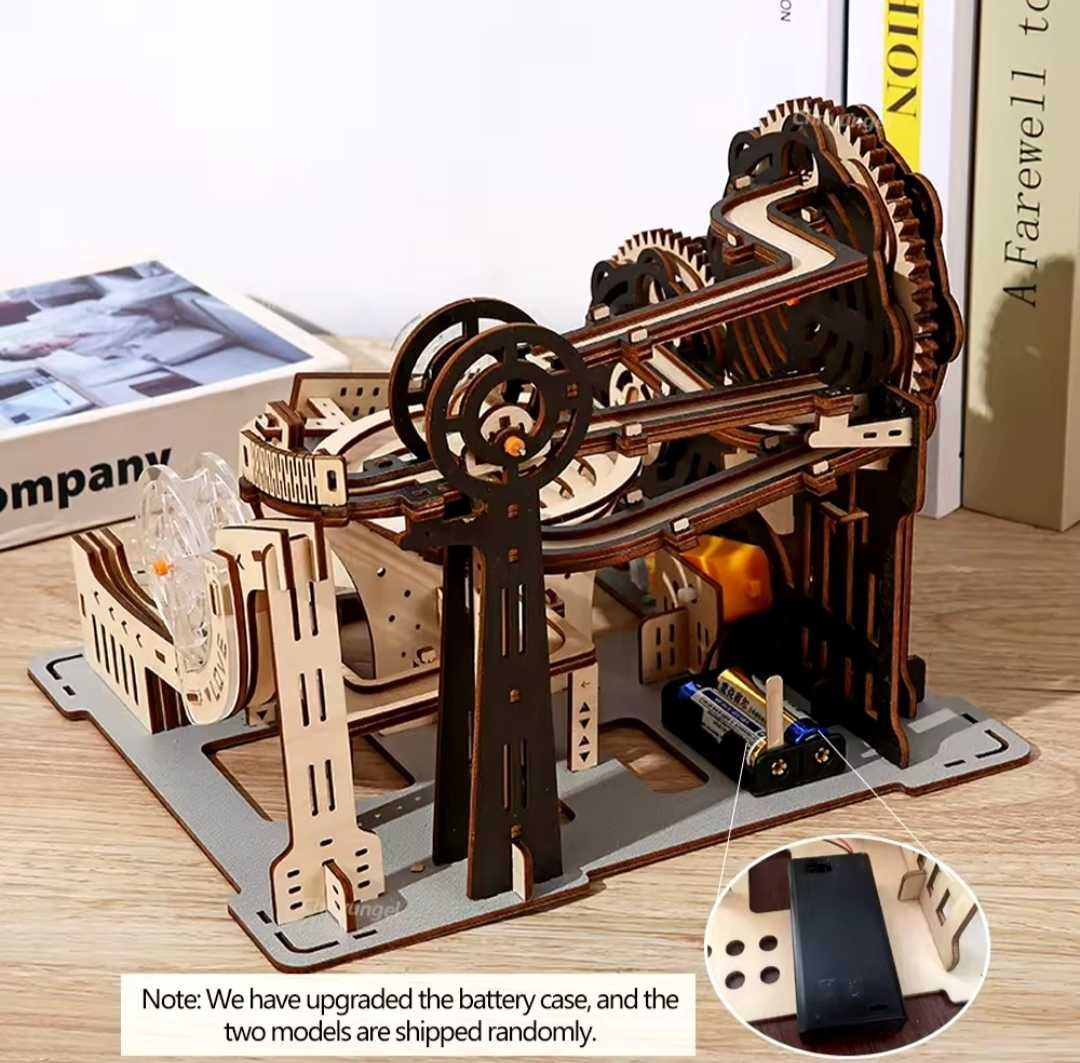 3д деревянный конструктор на батарейках 3d marble run set 168 деталей