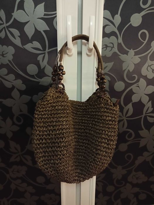 Torba worek pleciona,duża
