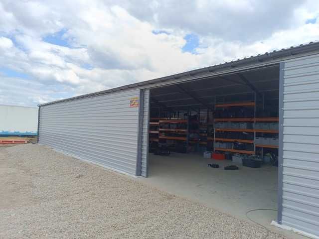 Lekka hala stalowa 10x20x4mz poszyciem blacha trapezowa. Gwarancja