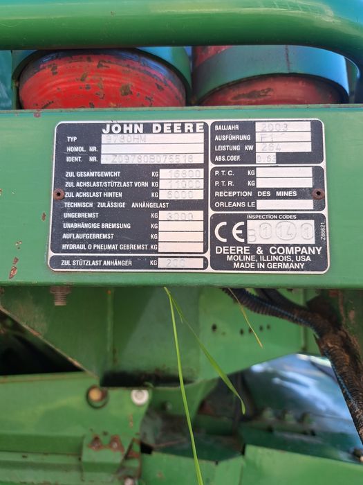 Комбайн John Deere 9780cts hillmaster II 2003