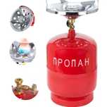 Газовый баллон 8 л с горелкой, туристический баллон Пропан УКП-83
