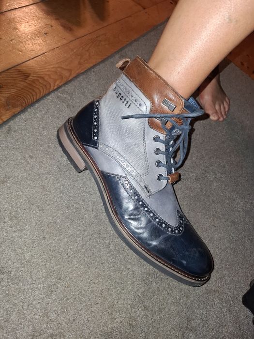 Bugatti Marcello buty trzewiki wizytowe 45