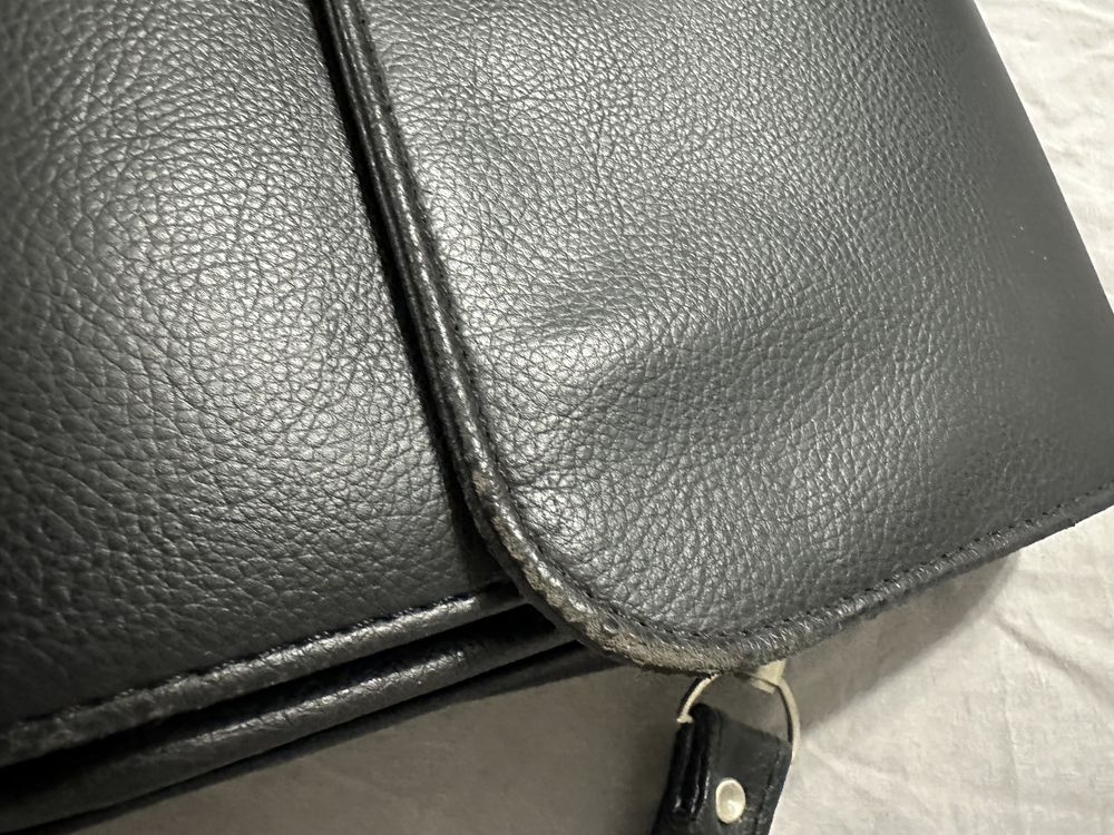 Torba na laptopa dokumenty Wittchen skórzana Czarna pojemna wyjazdowa
