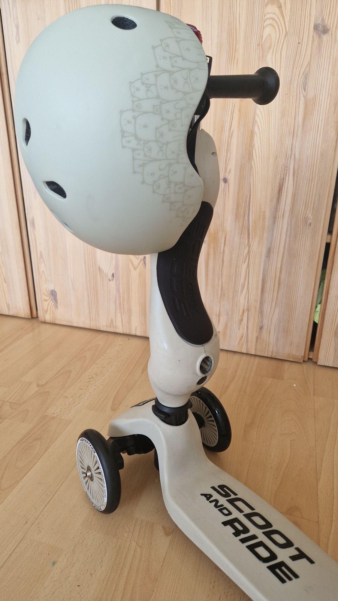 Hulajnoga 2 w 1 rowerek bigowy plus kask scoot and ride