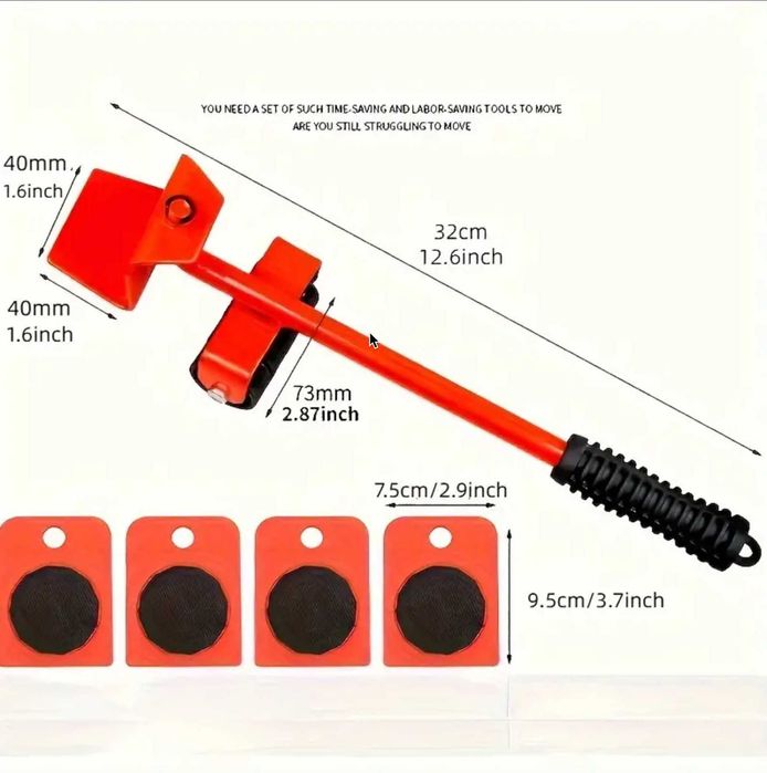 Zestaw Podnośnik Do Przesuwania Mebli