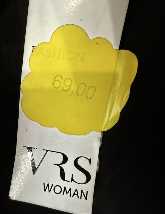 Nowa czarna welurowa spódnica do kolan na gumce 42 XL VRS woman