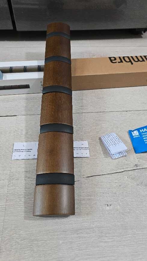 UMBRA FLIP 5 Wieszak wiszący składane haczyki drewno Brązowe