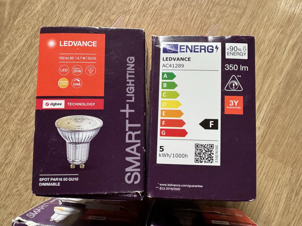 4 sztuki Ledvance Gu10 Zigbee jak Hue