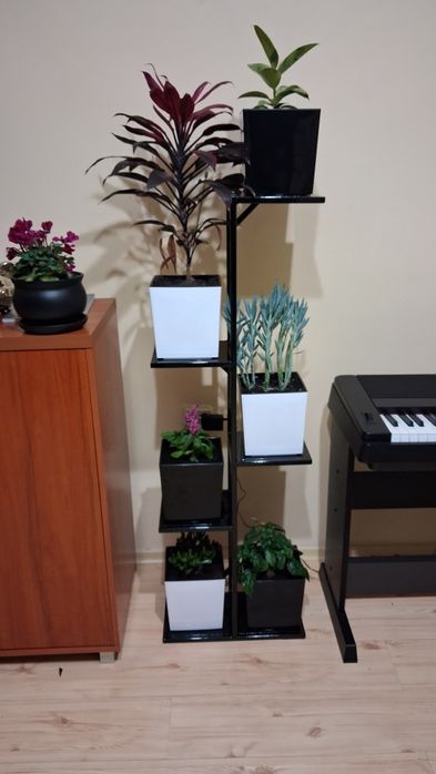 Kwietnik metalowy, metalowa donica, stojak loft, kwietnik loft