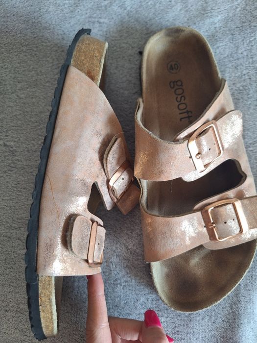 Klapki złote 40 ccc