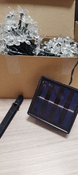 Girlanda kwiatuszki solarna długość około 7m