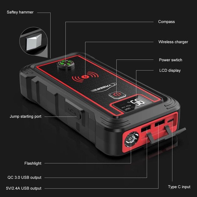 Пусковий  пристрій новий JUMP STARTER