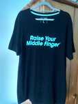Męski czarny T-shirt CROPP z napisem