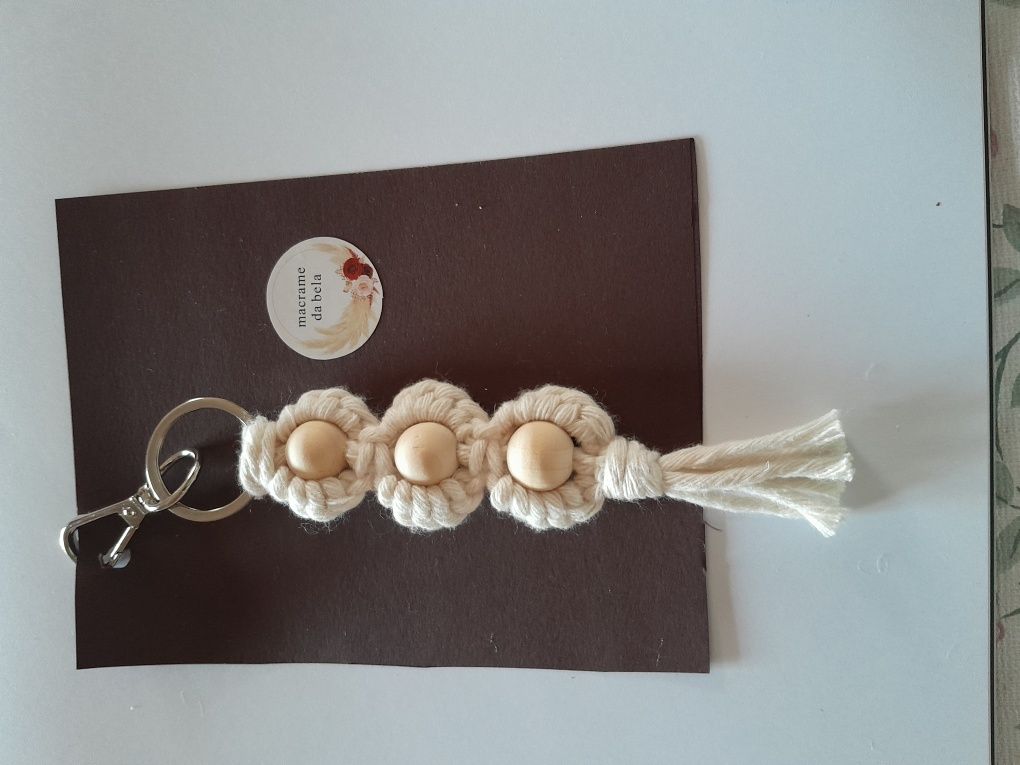 Porta chaves em macrame