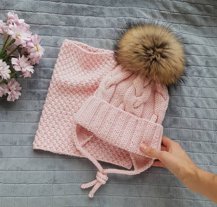 Шапка + хомут, снуд