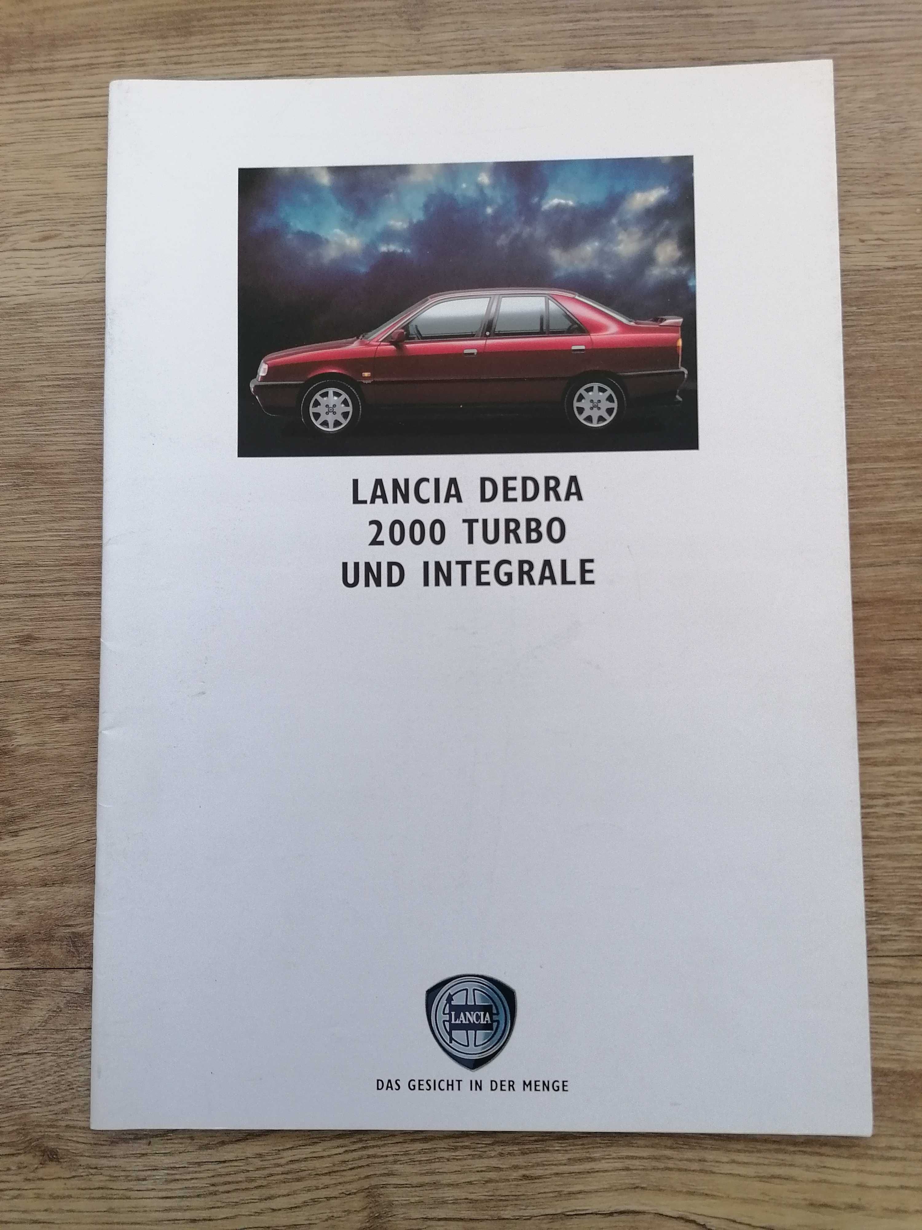 Prospekt Lancia Dedra 2000 Turbo  Integrale