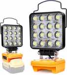 Lampa akumulatorowa do akumulatora Dewalt 20V, 48W, lampa robocza LED