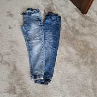 2 x Spodnie jogerry jeansowe  rozmiar 158
