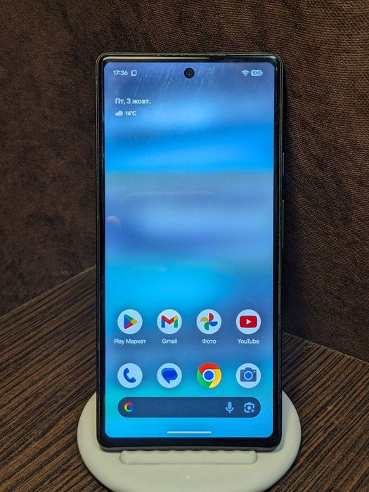Google Pixel 6a Chalk (6/128Гб) (Б/В) Магазин, Гарантія