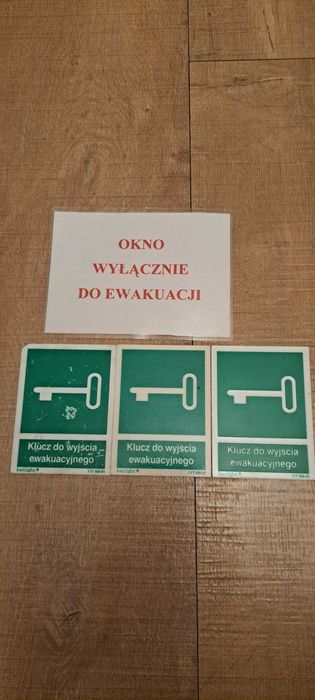 znaki ewakuacyjne znaki informacyjne 82 szt