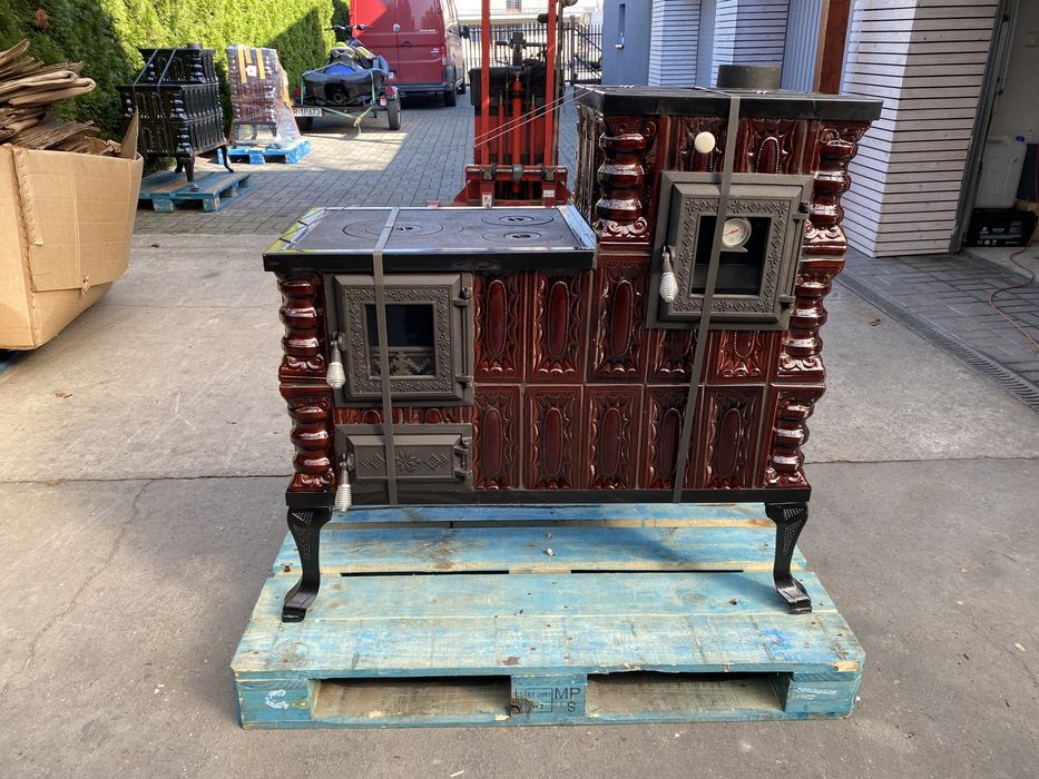 piec kuchenny kaflowy szamotowy, kuchnia kaflowa węglowa, angielka