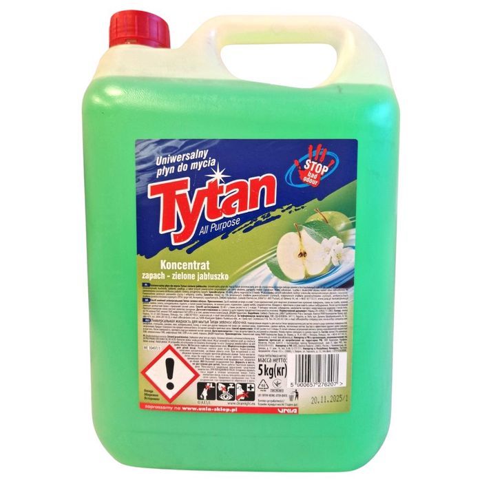 tytan uniwersalny płyn 5l zielone jabłuszko