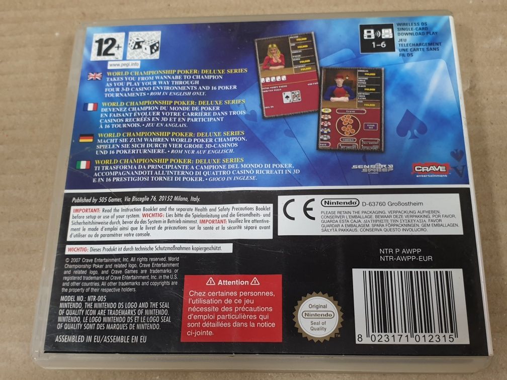 Диск игра на Nintendo DS(комплект)