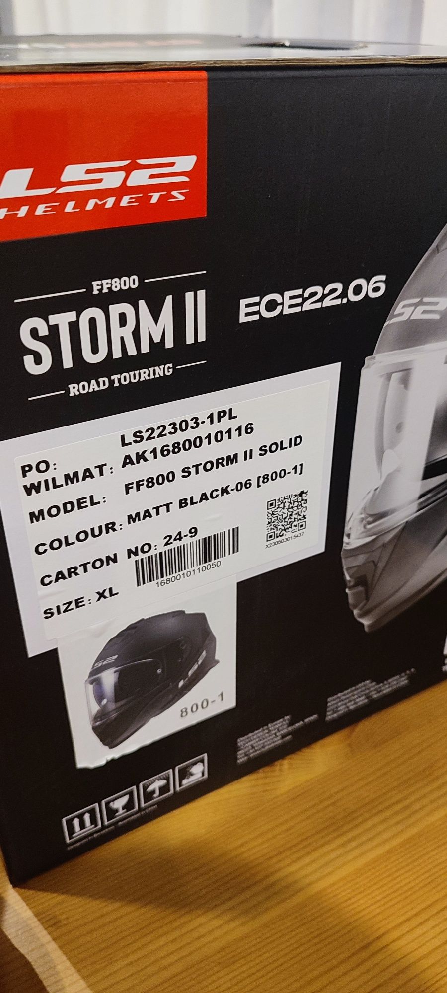 Kask LS2 FF800 STORM II SOLID XL stan jak nowy  Na Gwarancji Pinlock